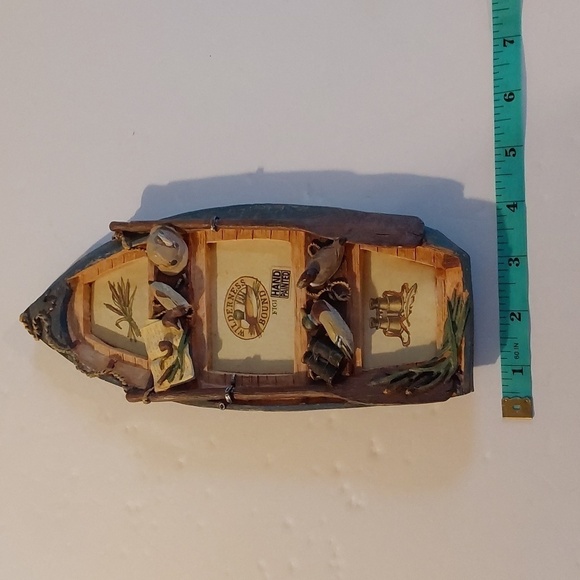 Wilderness Bound Hand Painted Duck Hunting Boat Picture Frame Collage New! - Picture 6 of 8